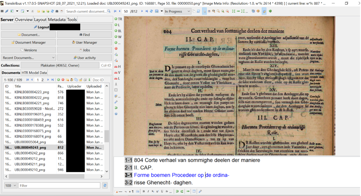 Server-tab with a document already open.