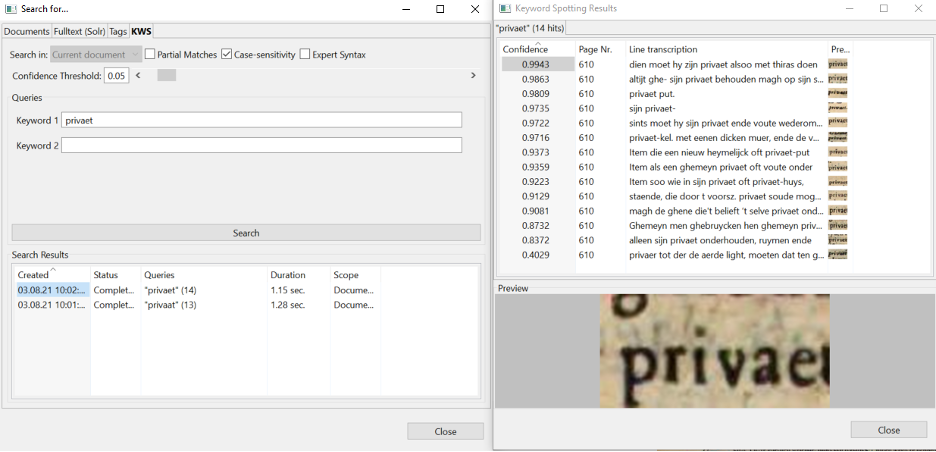 KWS on *Privaet* in Michiel Knobbaert, *Brabandts Recht
[...]* (Antwerpen, 1681).