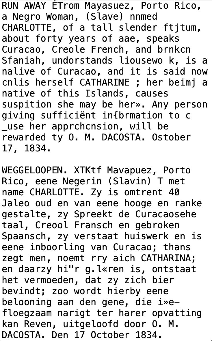 image of plain text on a white page